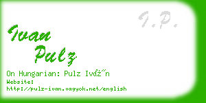 ivan pulz business card